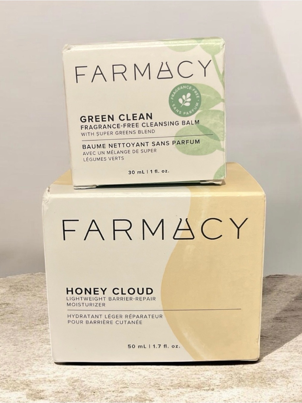 Farmacy Honey Cloud Moisturizer + Green Clean Cleansing Balm Skincare Duo